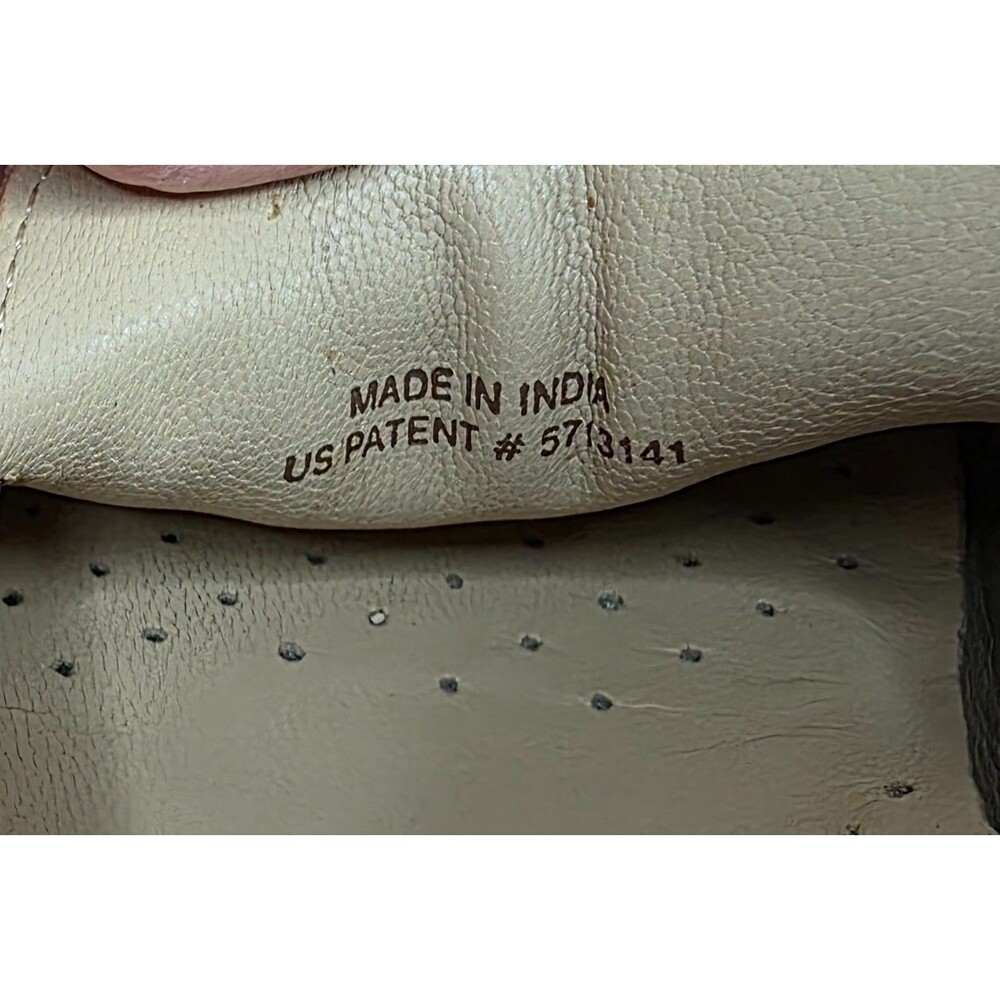 Cole Haan Persimmon Red Croc Embossed Driving Loafers 7.5B - Picture 6 of 16